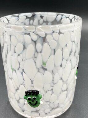 NEW Anthropologie Mystic Icon Juice Glass - Frankenstein